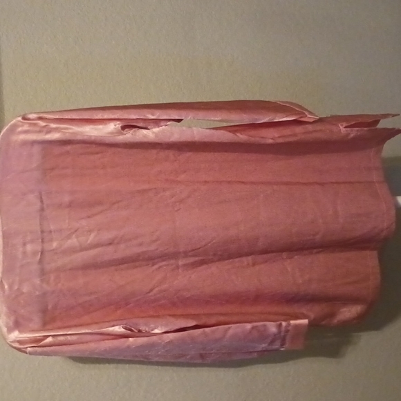 Vintage Victoria Secret gold label pink  button down gown. Satin Sz. Med - Picture 6 of 8